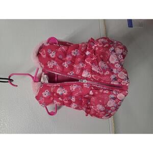 Little Lass Hooded Puffer Vest size- 12 month